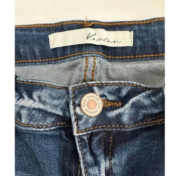 🥳 FINAL SALE 🎉 Kancan Hippie Distressed Fringed Jean Sz 26 - Picture 10 of 10